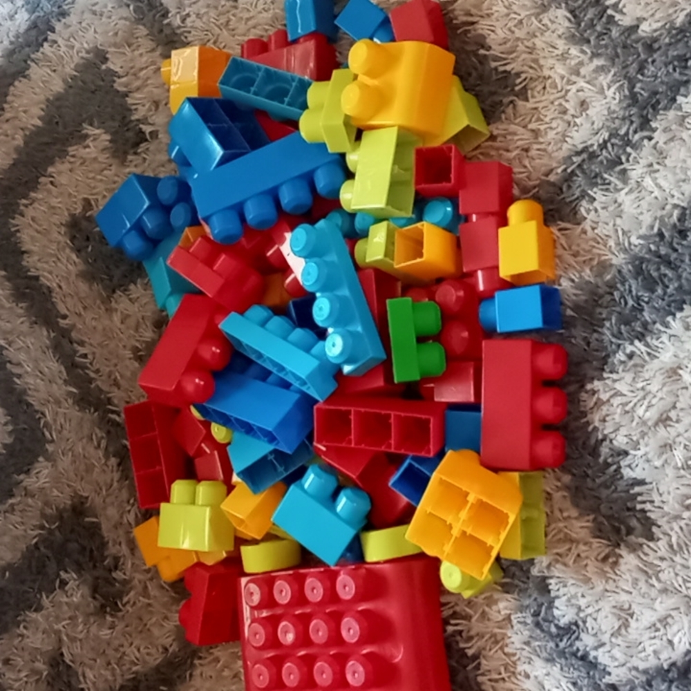 Mega Bloks Build'n Create Blocks 80 pieces plus 2 Free gifts!